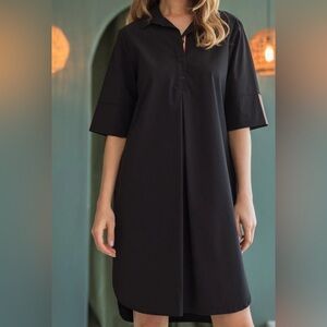 Joh. Elegant Black Midi Dress